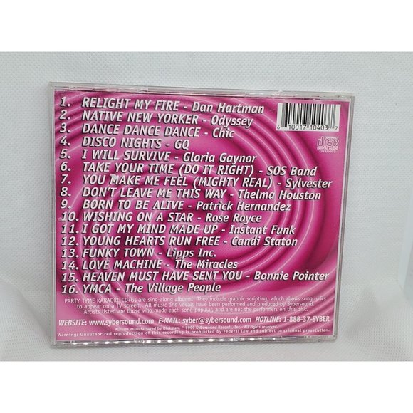 CDB 2005 Party Tyme Disco Karaoke CD+G CD Lyric Booklet Included No Scratches - Picture 5 of 11